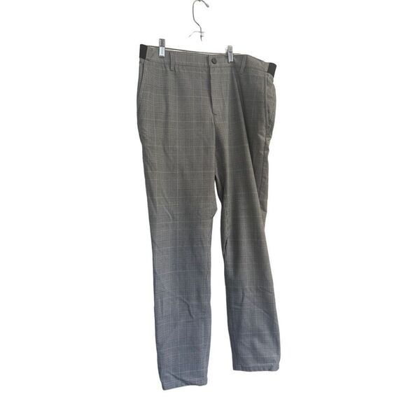 Zara Women's Gray With Belt Loop Side Pockets Plaid Wool Pants Size Large - Picture 2 of 8